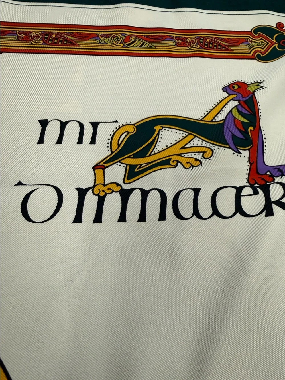 Celtic Renaissance Design Scarf Mice of Krew Irish Book of Kells 27” Square